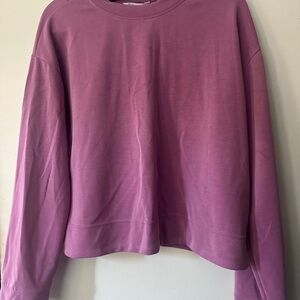Athleta Women's Purple Long Sleeve Crewneck Top